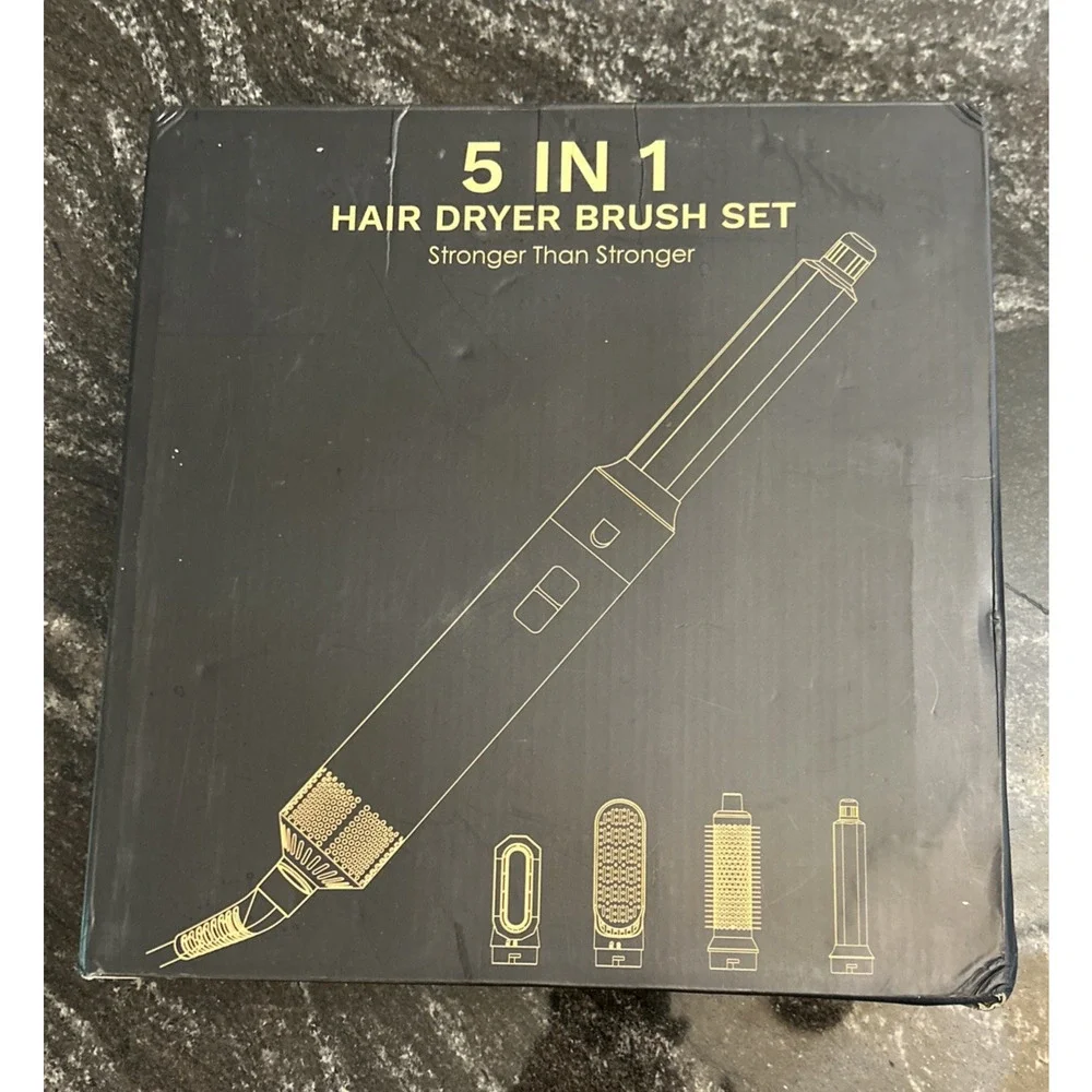 5 in 1 Multi Function Blow Dryer Hot Air Comb Brush Styling High Speed